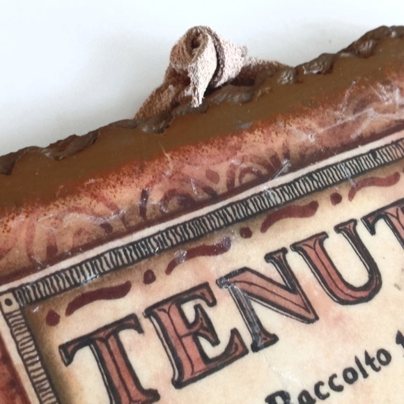 Italian Wall Hanging Plaques L' Toscano & Tenuta Set of 2 - Picture 8 of 16